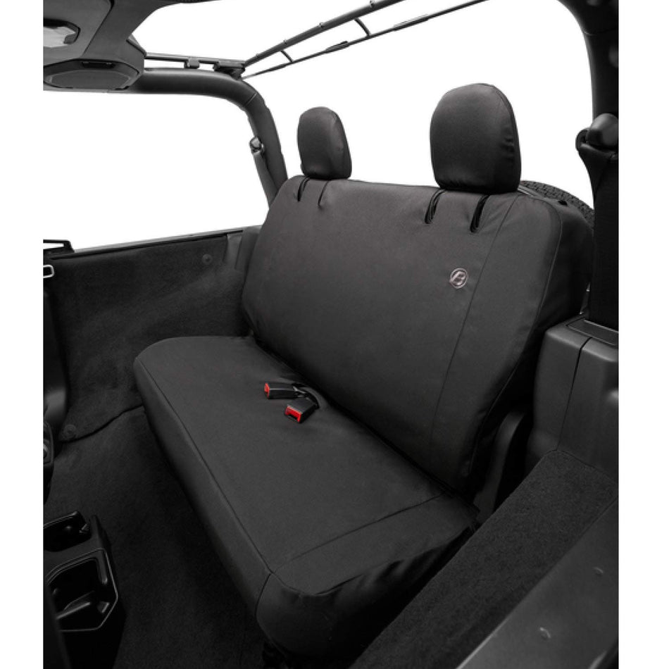 Bestop 2929435 Black Diamond Seat Covers, Rear- Jeep 2018-Current Wrangler Unlimited Without Armrest