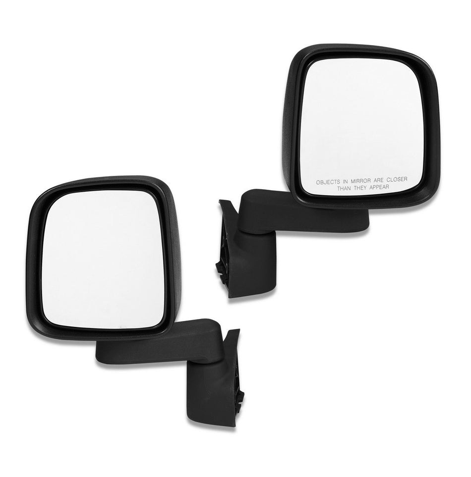 Bestop 51261-01 Highrock 4x4 Mirror Replacement Set solid arm Black
