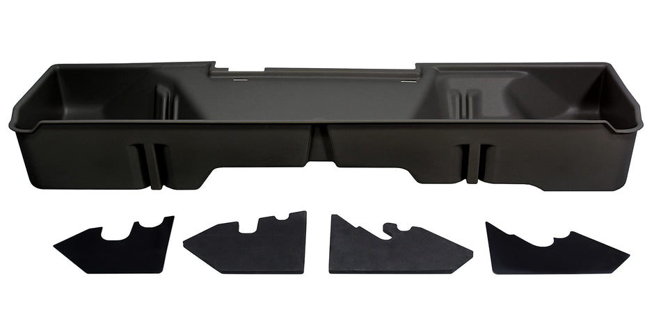 DU-HA Under Seat Storage Fits 06-07 Chevrolet/GMC Silverado/Sierra Extended Cab 58 Extra Short Box, Dk Gray, Part #10048