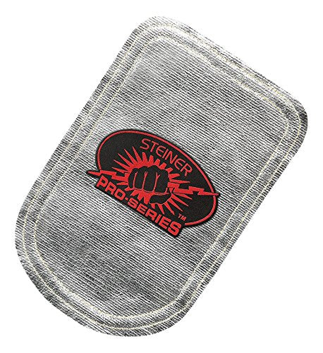 Steiner 15A82-10 Aluminized Fiberglass with Carbonized Fiber Glove Back-Hand Pad, Double Layer, Heavy Duty, 10 x 6.5