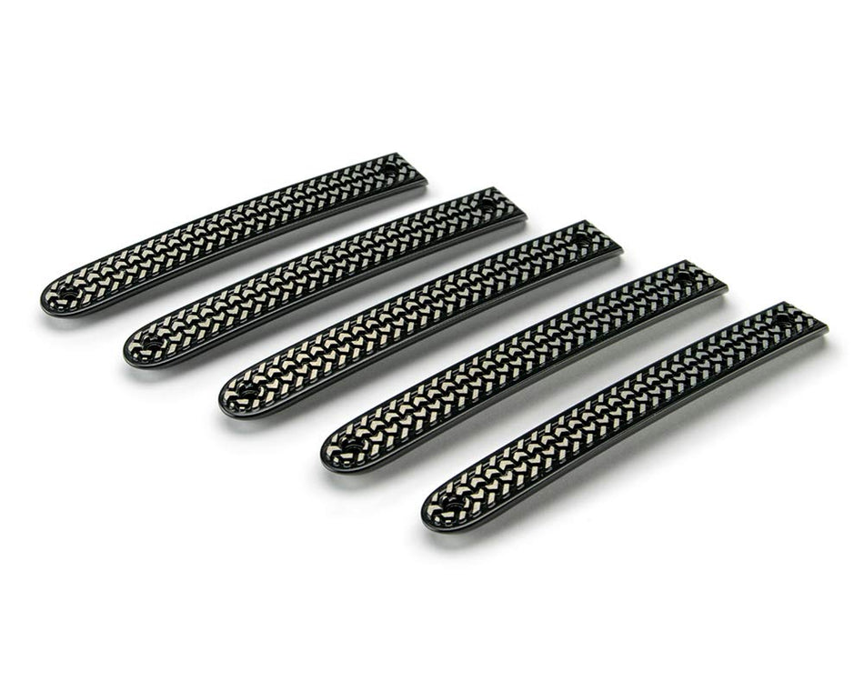 DV8 Offroad | D-JP-190015-TT-5 | Door Handle Insert Set fits 2007-2018 Wrangler JK | Tire Tread Design | Aluminum Construction