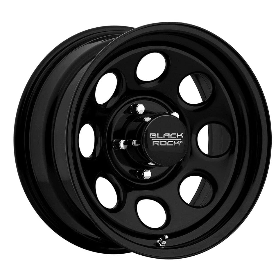 BLACK ROCK 997B SOFT 8 Wheel with Matte (0 x 8. inches /8 x 165 mm, 0 mm Offset)