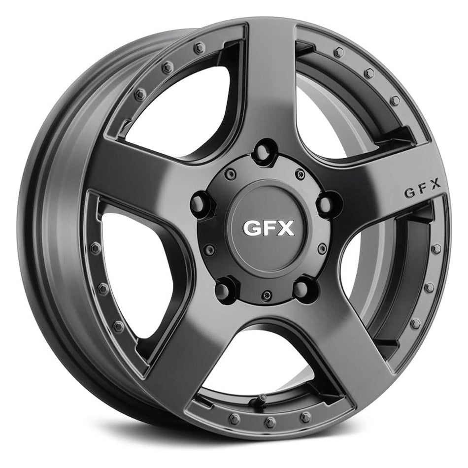 G-FX MV1 Custom Wheel - 16x6.5, 45 Offset, 5x160 Bolt Pattern, 65.1mm Hub - Matte Black Rim