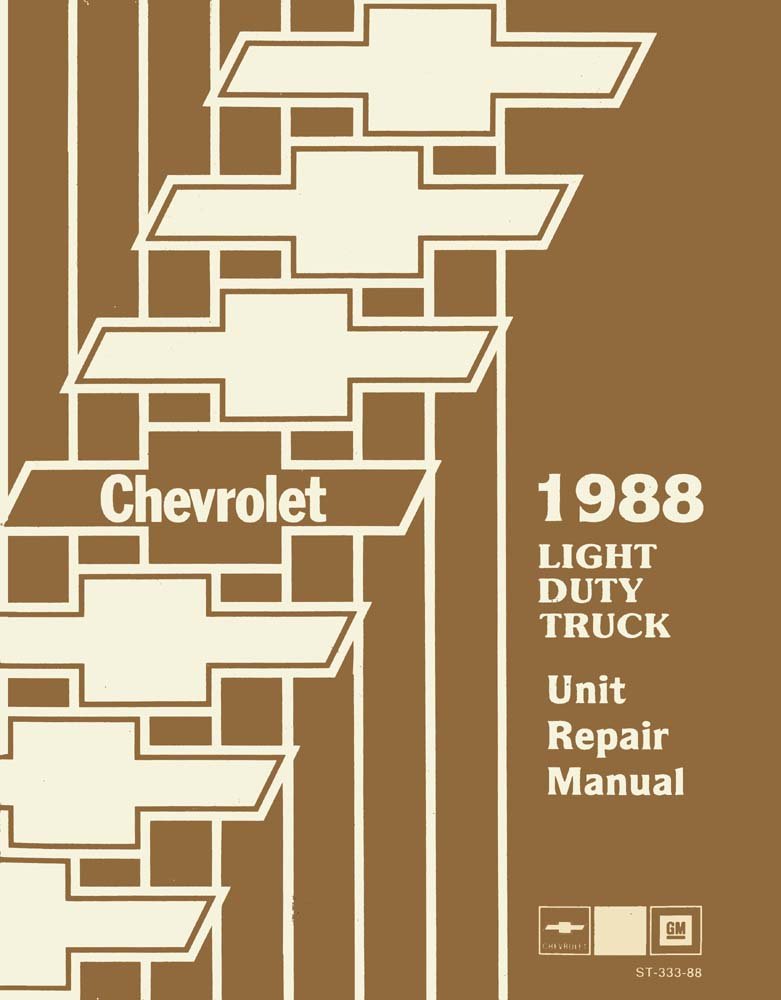 bishko automotive literature 1988 Chevy GMC C/K 10-30 R V P St Truck Overhaul Manual Rebuild Engine
