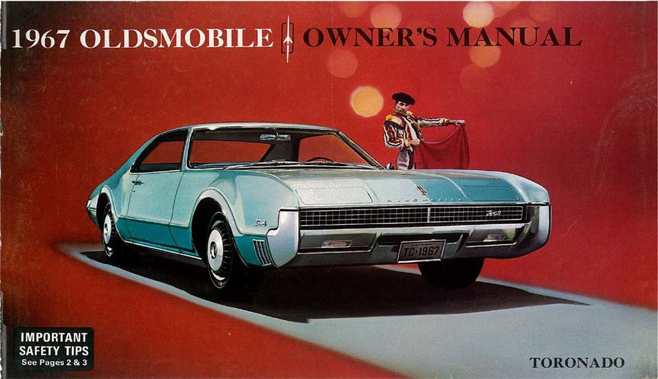 bishko automotive literature 1967 Oldsmobile Toronado Owners Manual User Guide Reference Operator Book Fuses