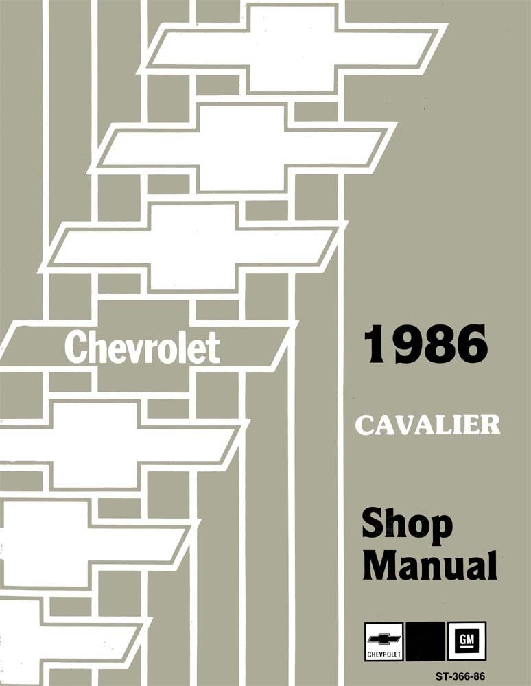 bishko automotive literature 1986 Chevrolet Cavalier Shop Service Repair Manual Book Engine Drivetrain Wiring