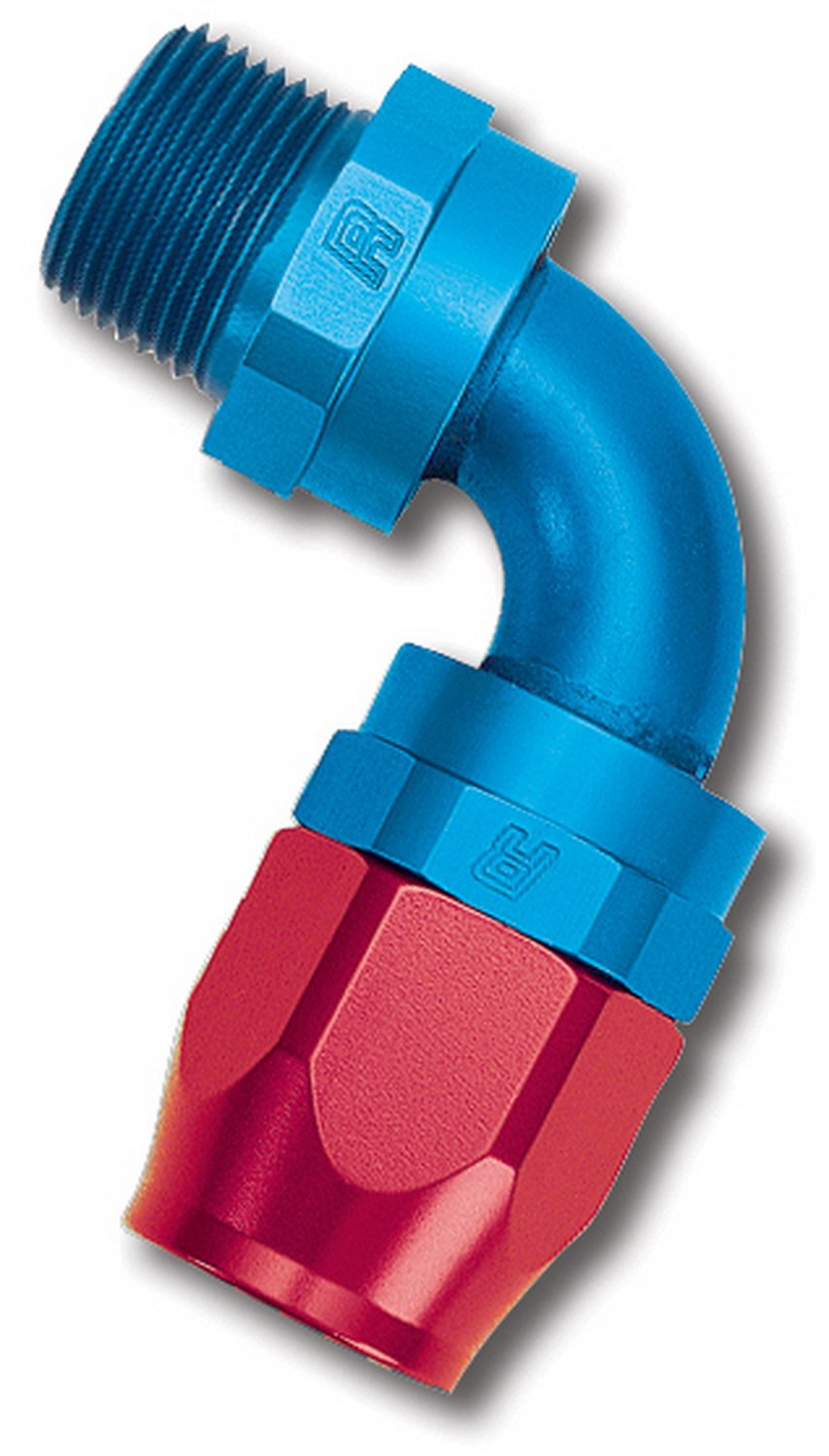Russell 612180 90 Degree Full Flow Swivel Pipe Thread Hose End