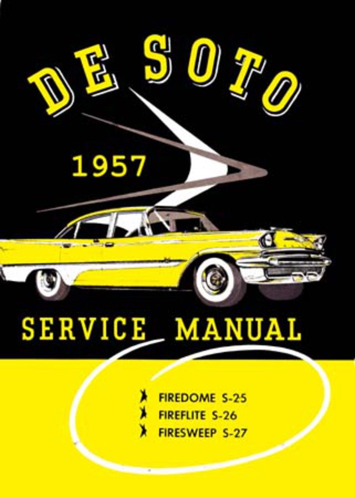 1957 DeSoto Firedome Fireflite Firesweep Shop Service Repair Book Manual Engine