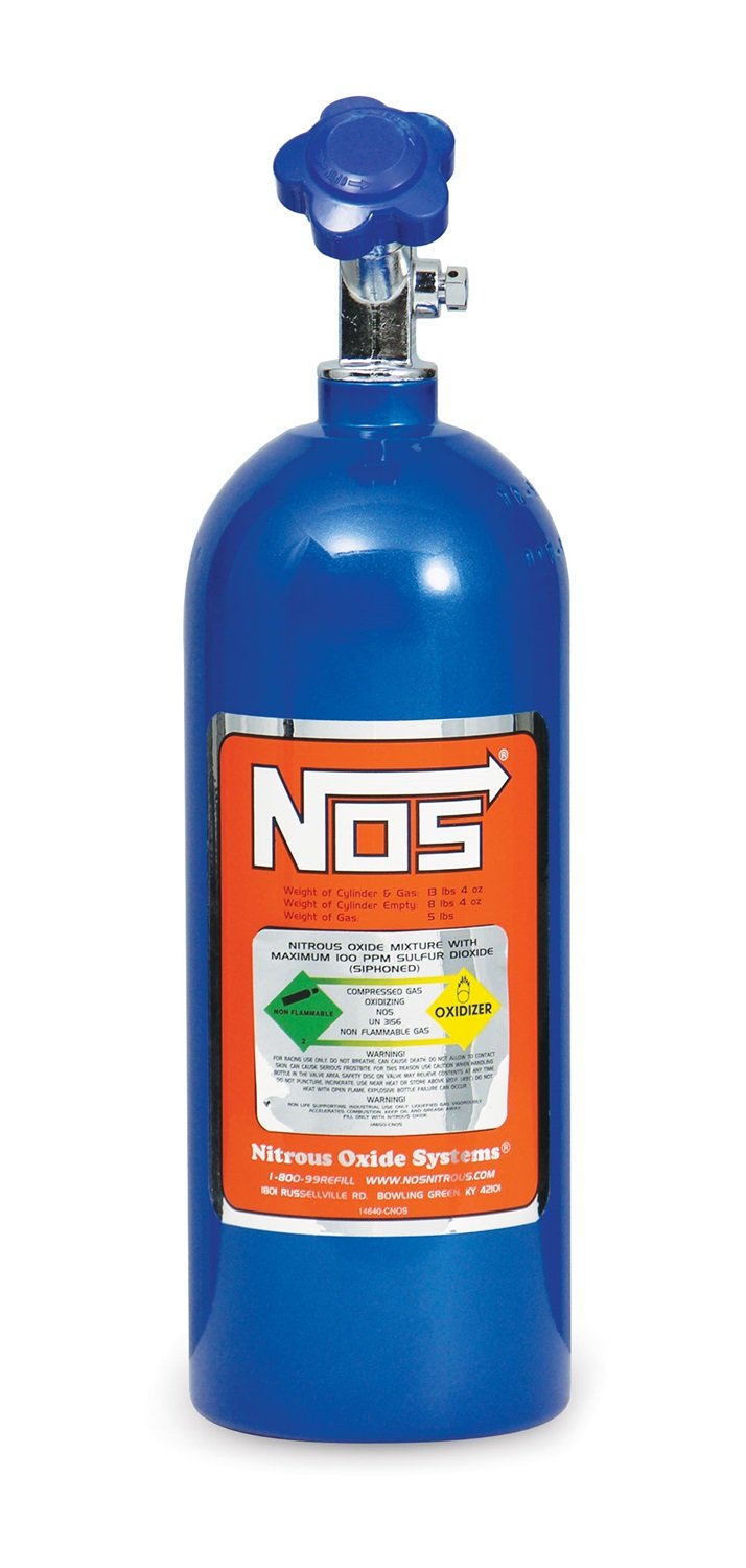 NOS 14730NOS Blue Aluminum 5-pound Nitrous Bottle
