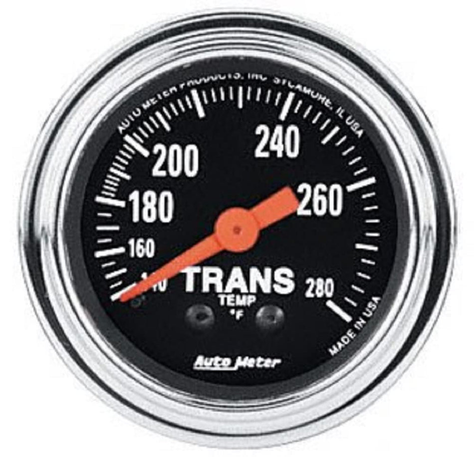 Auto Meter 2451 Traditional Chrome Mechanical Transmission Temperature Gauge