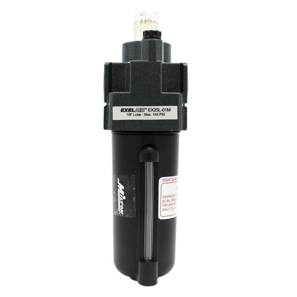 ExelAir EX25L-01M 1/8" NPT Mini Metal FRL Lubricator