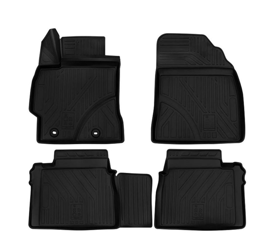 Westin 74-41-51043 Profile Custom Fit Floor Liners Front & 2nd Row fits Toyota Corolla 2016-2018 All Weather Waterproof Heavy Duty Floor Mat