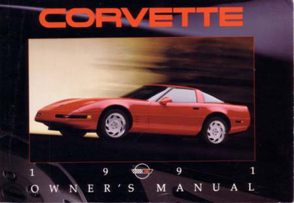 bishko automotive literature 1991 Chevrolet Corvette Owners Manual User Guide Reference Operator Book Fuses