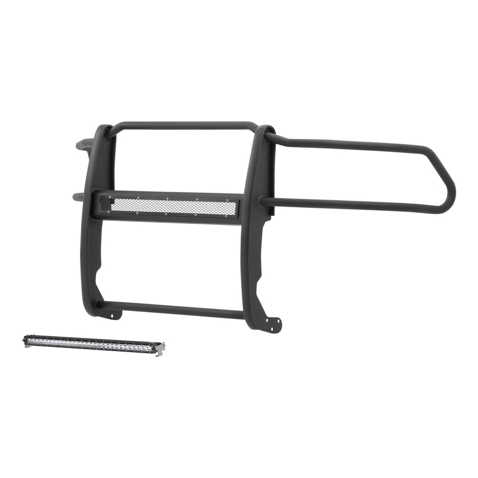ARIES 2170028 Pro Series Black Steel Grille Guard with Light Bar, Select Dodge, Ram 1500
