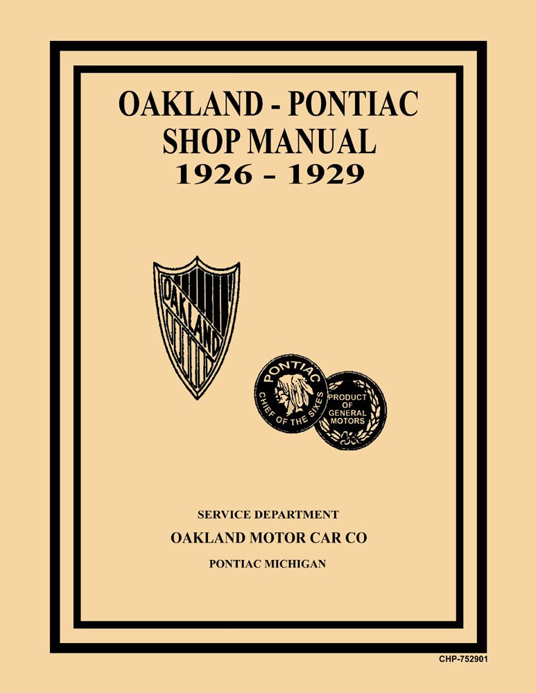 bishko automotive literature 1926 1927 1928 1929 Pontiac Shop Service Repair Book Manual Engine Electrical