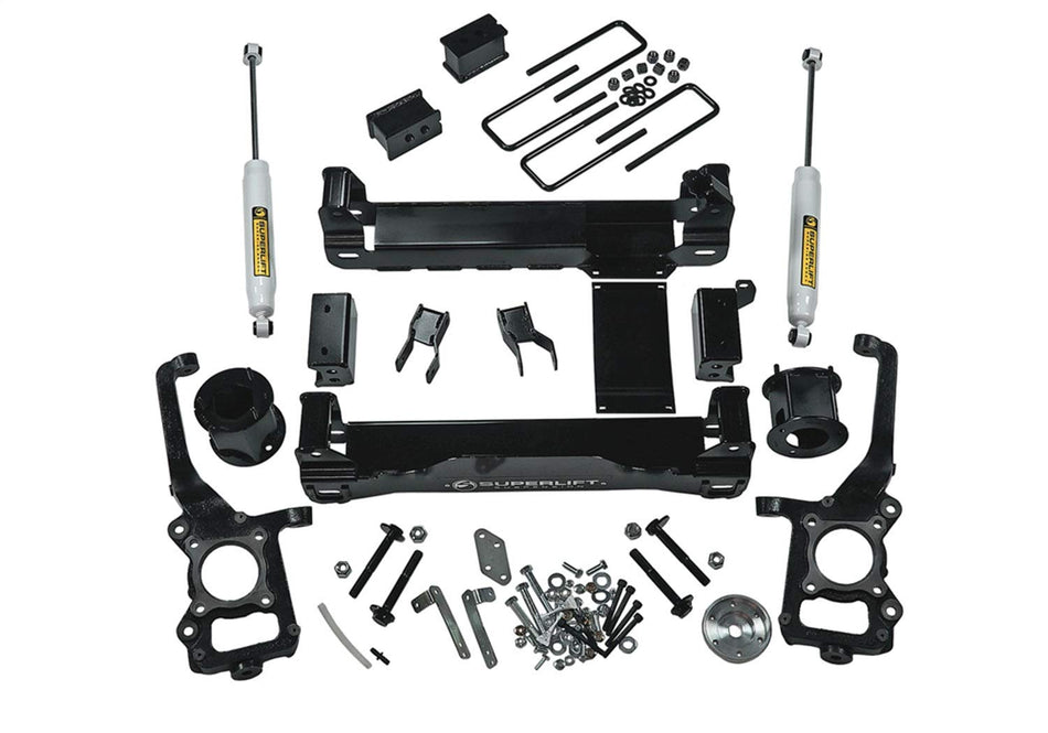 RealTruck SUPERLIFT SUSPENSION 4.5" Lift Kit for Ford F-150 | Complete Lift Kit with Rear Shadow Series Shocks | K126 | Fits 2015-2020 Ford F-150 4WD