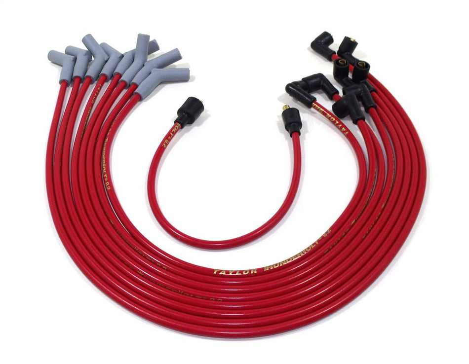 Taylor Cable 84203 Red 8.2mm Custom Fit ThunderVolt Ultra High Performance Spark Plug Wire Set