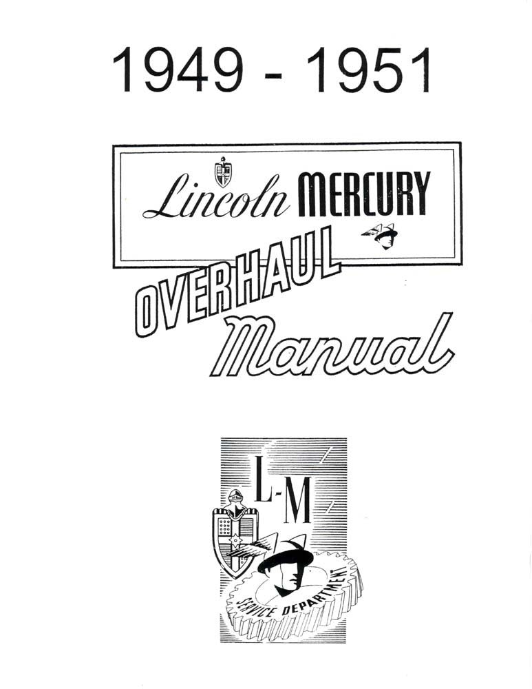 bishko automotive literature 1949 1950 1951 Lincoln Mercury Shop Service Repair Manual Mechanic Book OEM