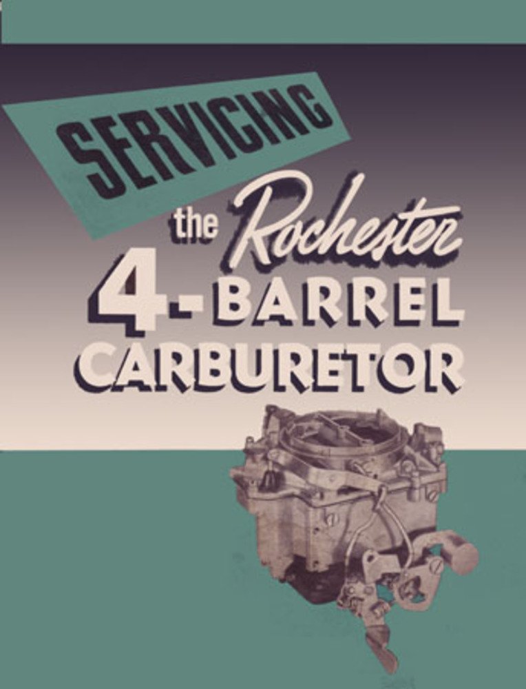 bishko automotive literature 1955 Buick Rochester 4-Barrell Carburetor Shop Service Repair Manual Book Engine