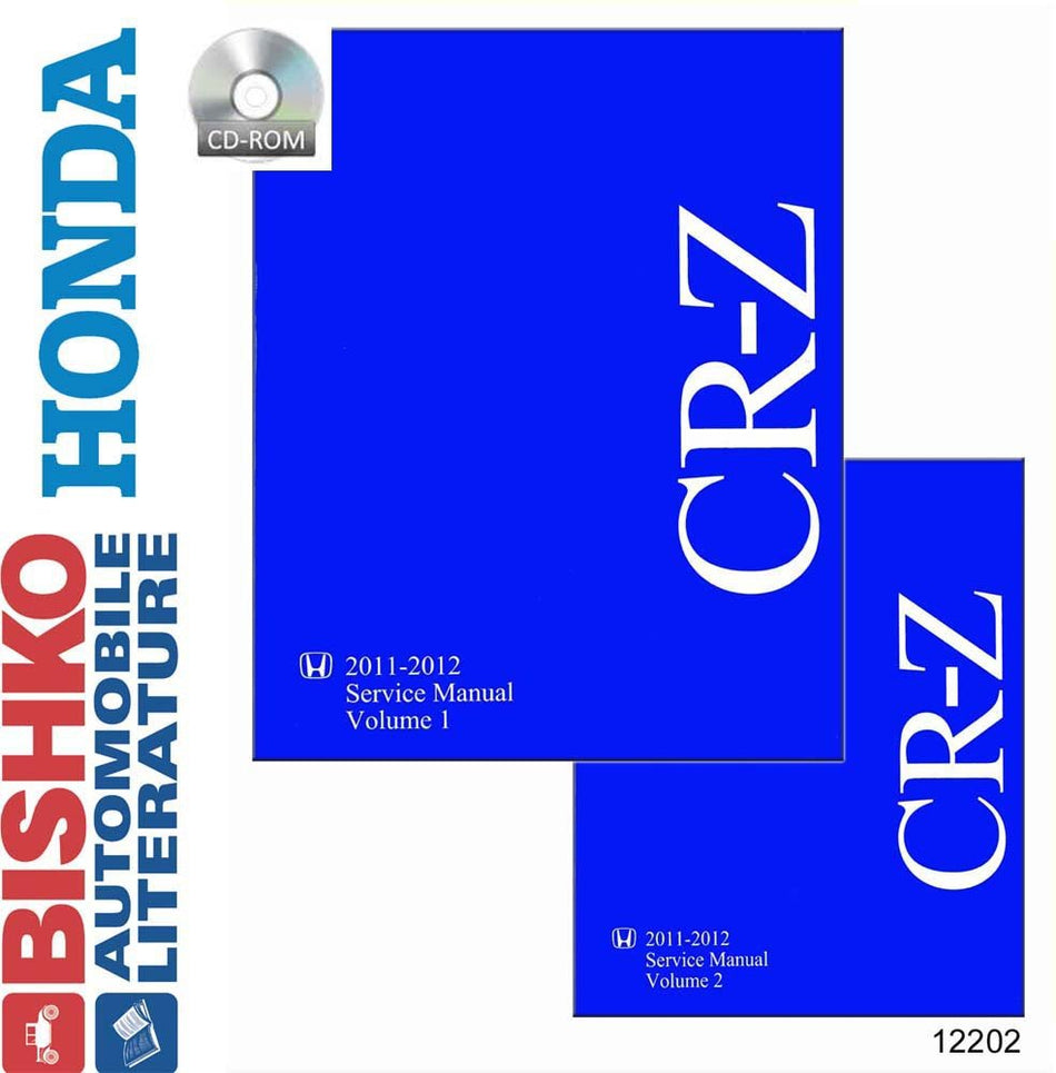 bishko automotive literature - Shop Service Repair Manual CD Engine Drivetrain Wiring OEM for The 2011 2012 Honda CR-Z