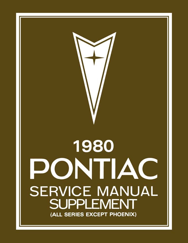 bishko automotive literature 1980 Pontiac Bonneville Firebird Prix Etc Shop Service Repair Manual Engine