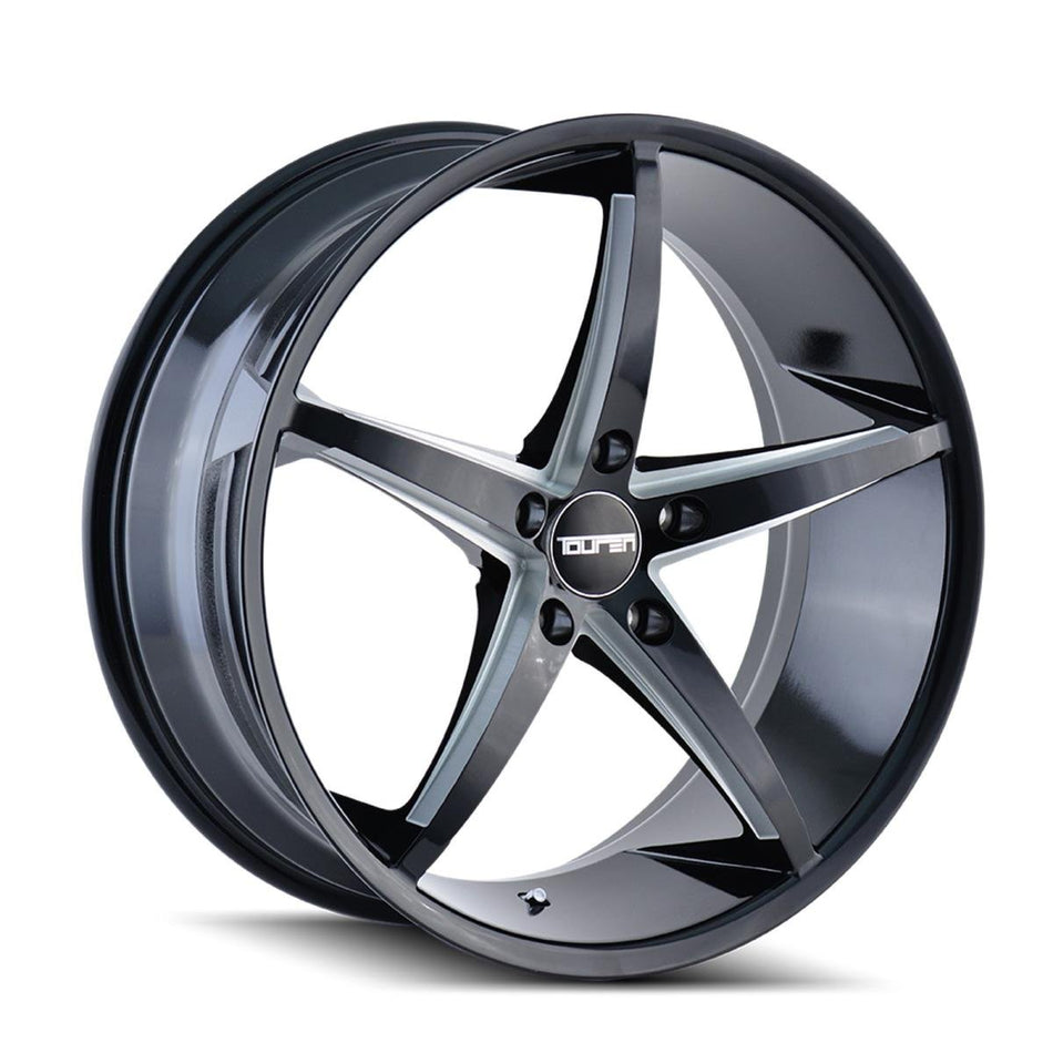 TR70 17x7.5, Bolt Pattern: 5x115/, Offset: 40, BLACK/MILLED SPOKES, set of 1