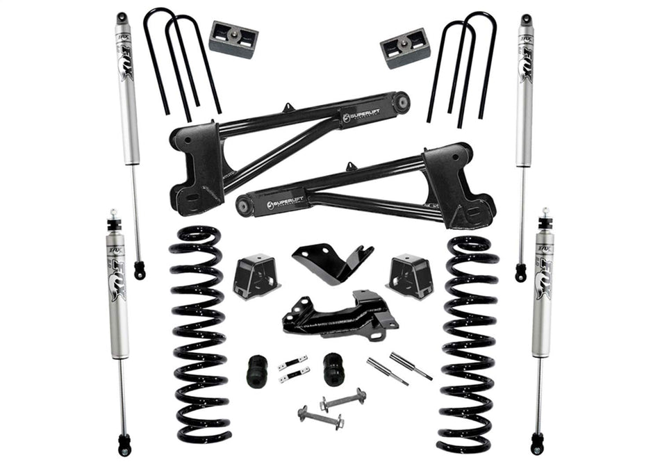 RealTruck SUPERLIFT SUSPENSION 4" Lift Kit for Ford F-250/F-350 | Complete Lift Kit with Front & Rear Shadow Series Shocks and Replacement Radius Arms | K975 | Fits 2005-2007 Ford F-250 / F-350