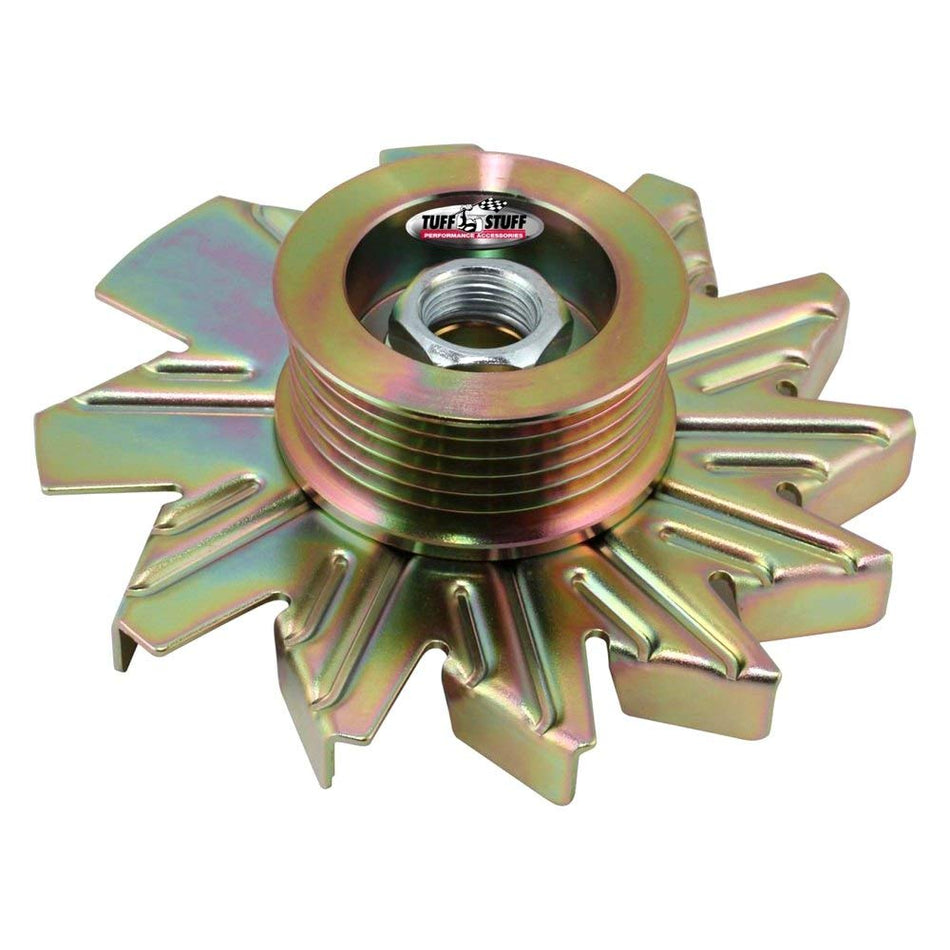 TUFF-STUFF 7600DD Alternator (gold zinc fan and pulley combowith 6 gr)