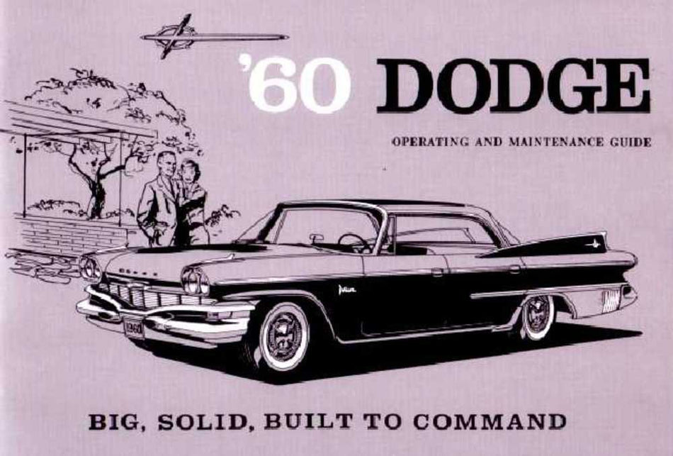 bishko automotive literature 1960 Dodge Car Owners Manual User Guide Reference Operator Book Fuses Fluids
