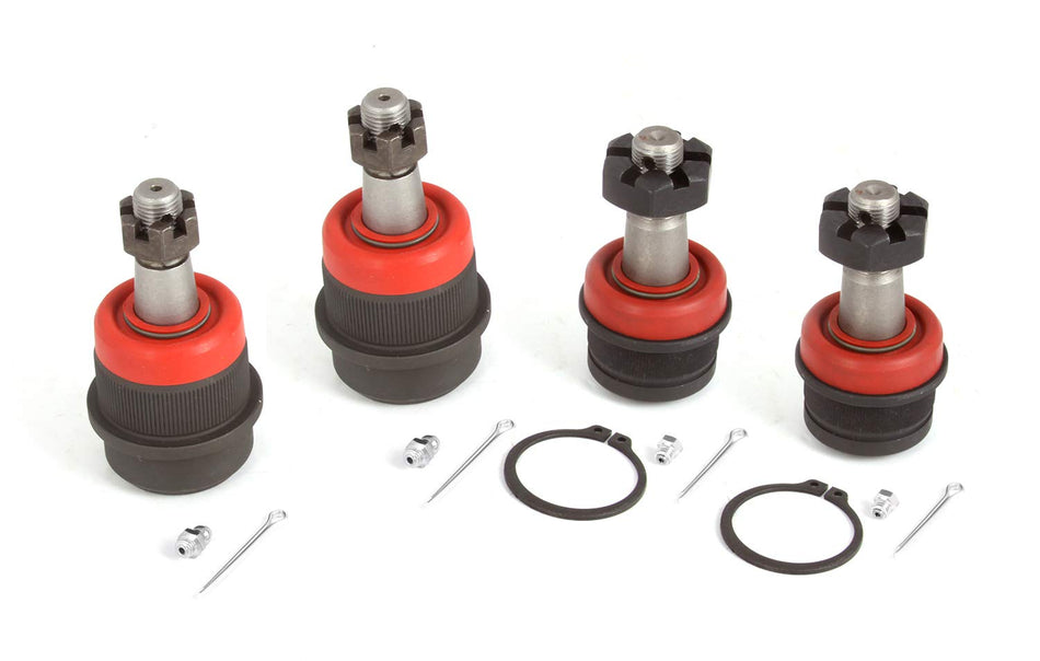 Alloy USA Ball Joint Kit for Jeep CJ/Scrambler/Cherokee | Heavy Duty, 2 Upper & 2 Lower Ball Joints | 11802 | Fits 1972-1986 Jeep CJ5/CJ6/CJ7; 1981-1985 Jeep Scrambler; 1974-1983 Jeep Cherokee