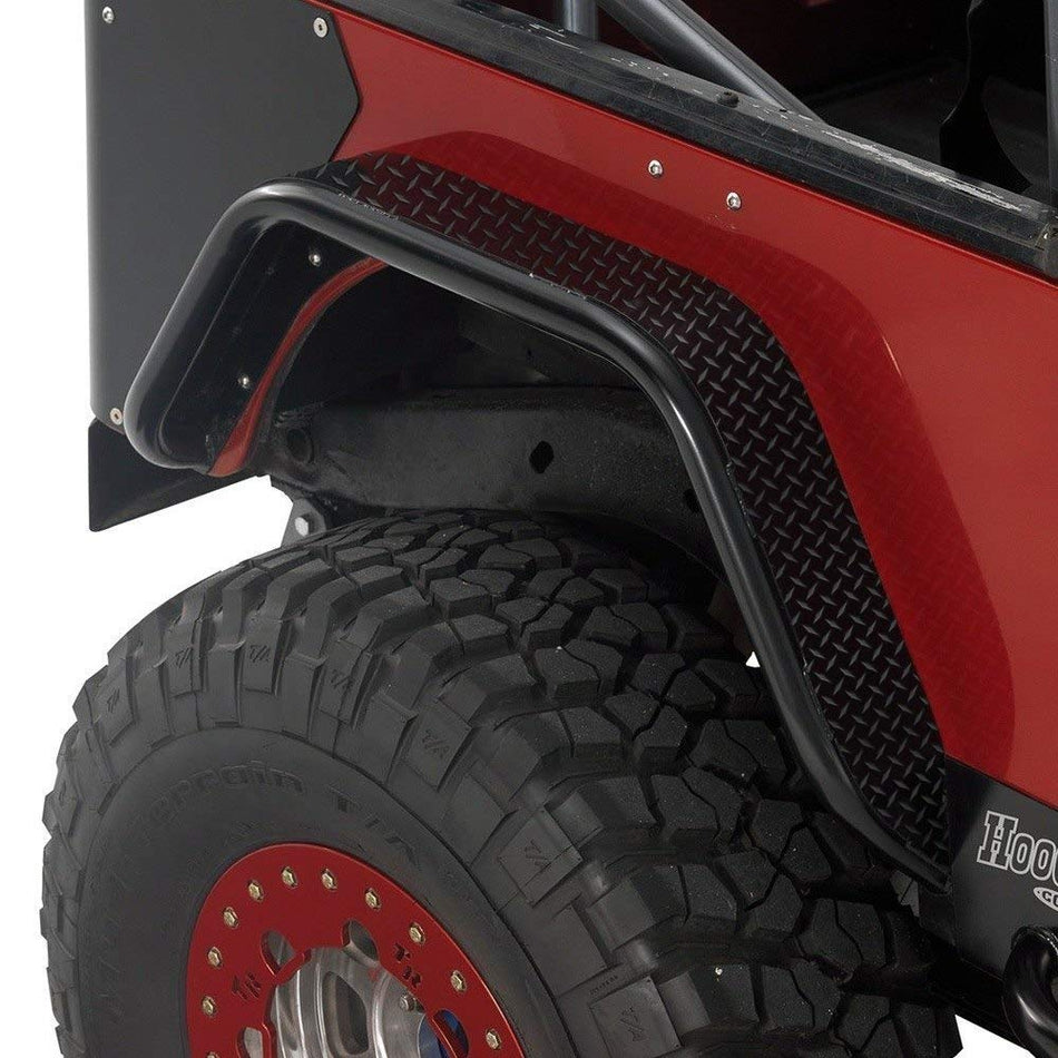 Warrior Products 7322 Rear Tube Flares with Diamond Tread Tops for Jeep YJ Wrangler 87-95