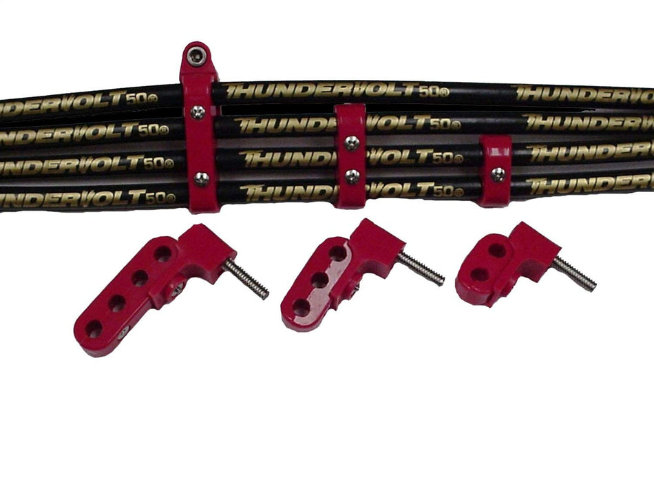 Taylor Cable 42521 10.4 Horizontal Wire Loom Kit red