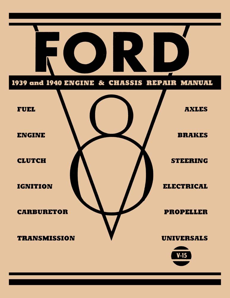 bishko automotive literature 1939 1940 Ford Mercury Engine and Chassis Shop Service Repair Manual Book