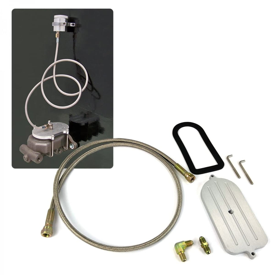 Helix 12416 Remote Brake Reservoir Cap/Hose for Big Ford Master Cylinder