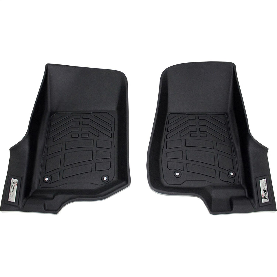 Westin 72-110102 Black Sure Fit Front Row Custom Fit Molded Floor Liners Mats fits 2018-2023 Wrangler JL 2020-2023 Gladiator 1 Pair