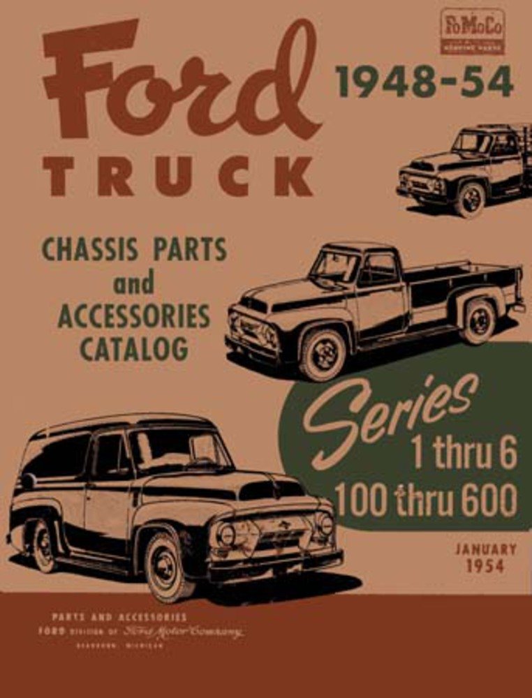 bishko automotive literature 1948 1951 1952 1953 1954 Ford Truck 100-600 Parts Numbers Book Guide Interchange