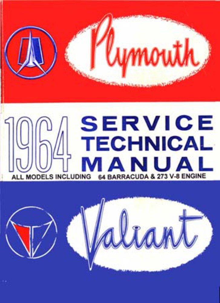 bishko automotive literature 1964 Plymouth Belvedere Fury Savoy Valiant Shop Service Repair Manual Book Guide
