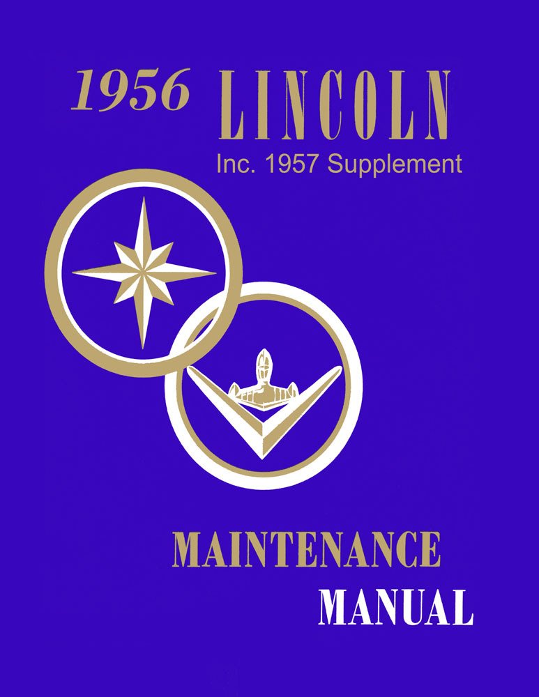 bishko automotive literature 1956 1957 Lincoln Capri Premiere Shop Service Repair Manual Book Engine
