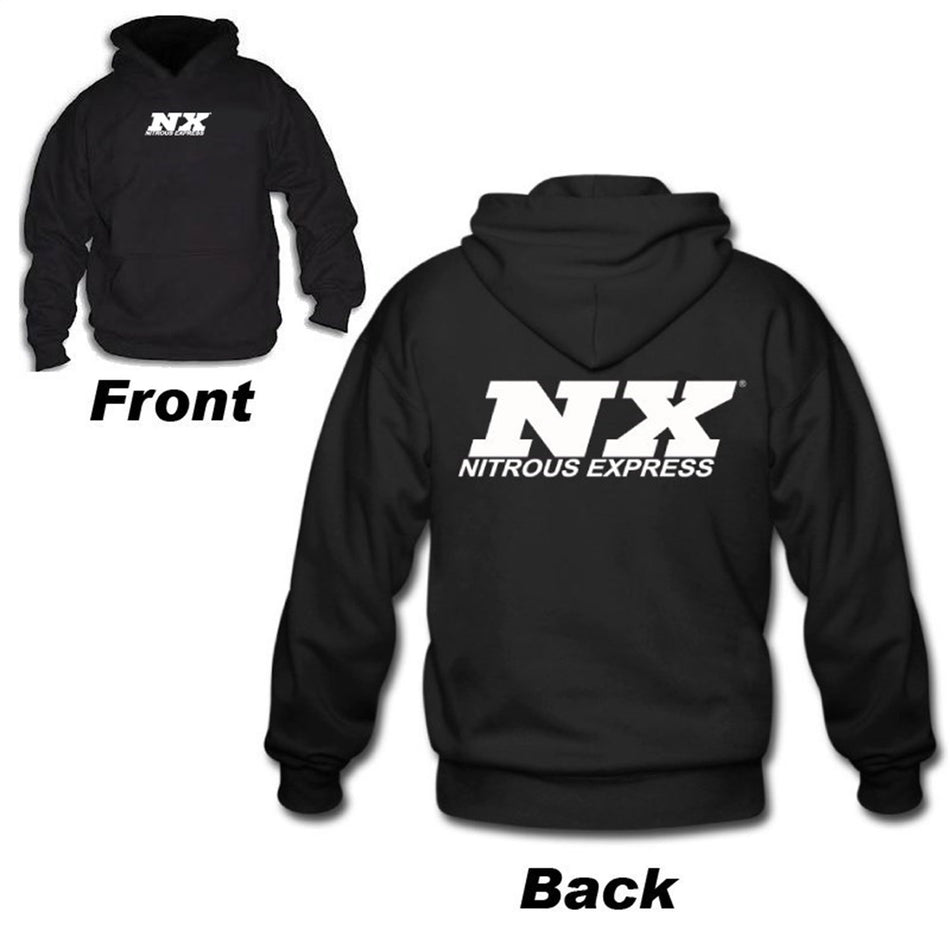 Nitrous Express 16595 Hoodie Nitrous Express Logo Black Medium Hoodie