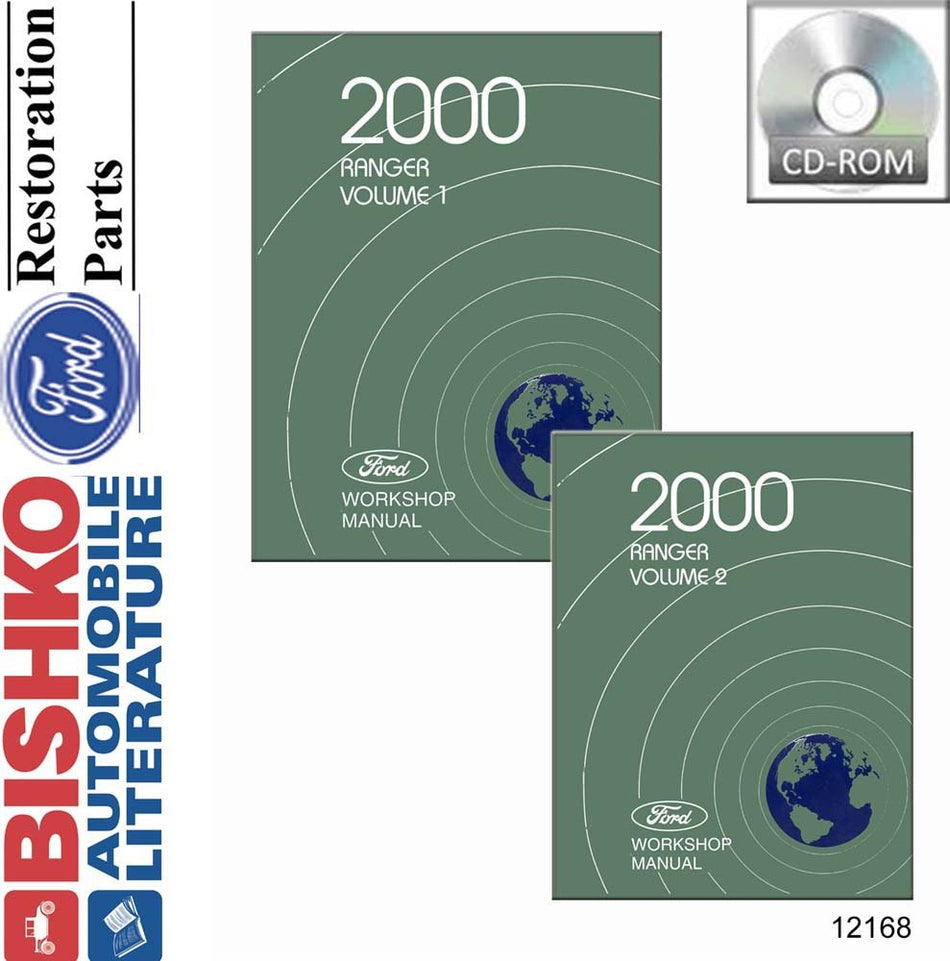 bishko automotive literature Shop Service Repair Manual CD Engine Drivetrain Electrical OEM for The 2000 Ford Ranger