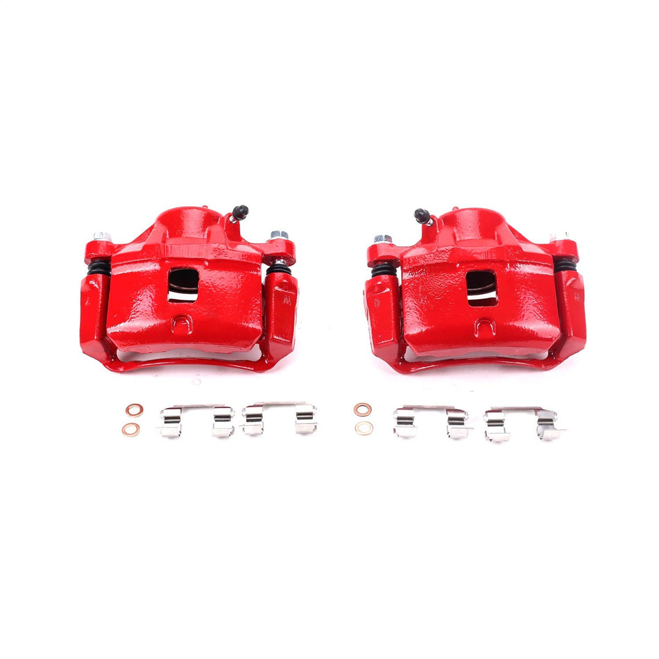 Power Stop Front S1694 Pair of High-Temp Red Powder Coated Calipers