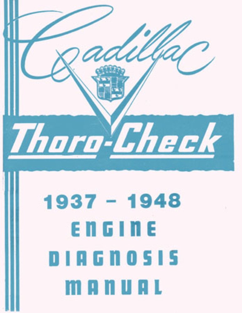 bishko automotive literature 1937 1947 1948 Cadillac Thoro-Check Engine Shop Service Repair Manual Book OEM