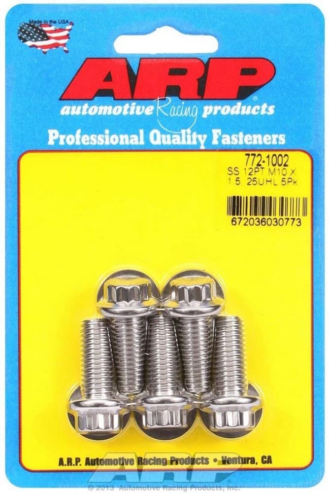 ARP Auto Racing S/S Bolt Kit - 12pt. (5) 10mm x 1.5 x 25mm