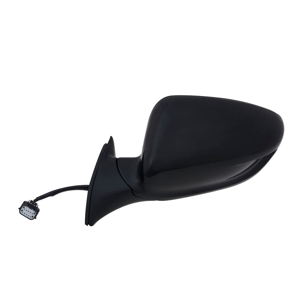 Fit System Driver Side Mirror for Kia Forte Sedan, Forte 5 Hatchback, Textured Black w/PTM Cover, Foldaway, w/o Puddle lamp, Heated Power