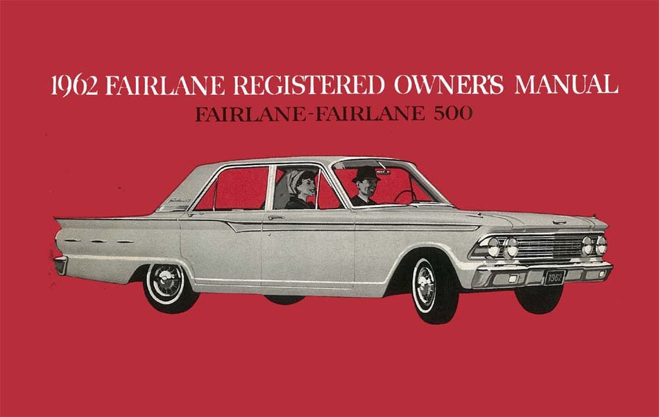 bishko automotive literature 1962 Ford Fairlane Owners Manual User Guide Reference Operator Book Fuses Fluids
