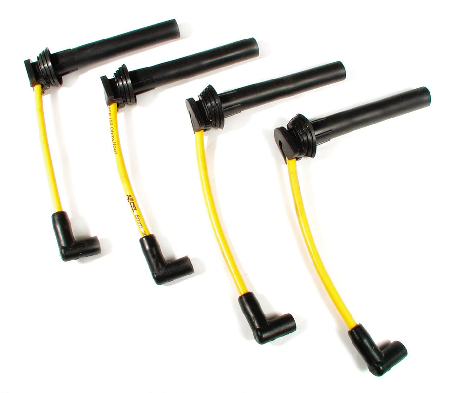 ACCEL 7964Y Thundersport 8mm Custom Fit Spark Plug Wires YELLOW