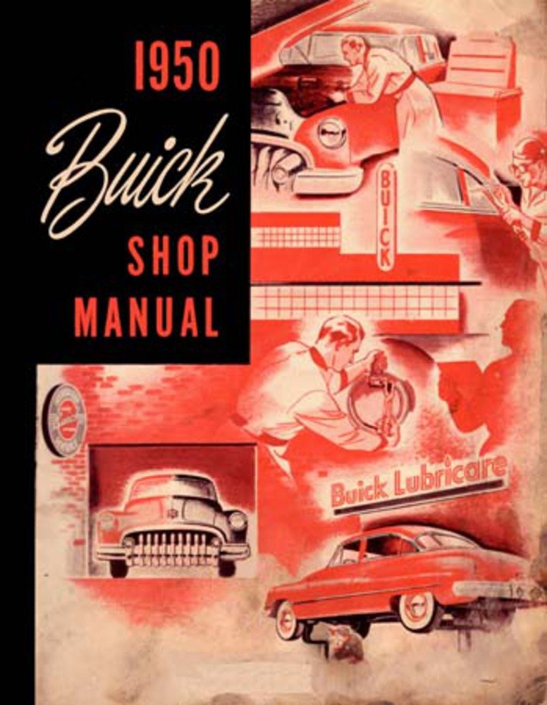 bishko automotive literature 1950 Buick Roadmaster Special Super Shop Service Repair Manual Book Engine
