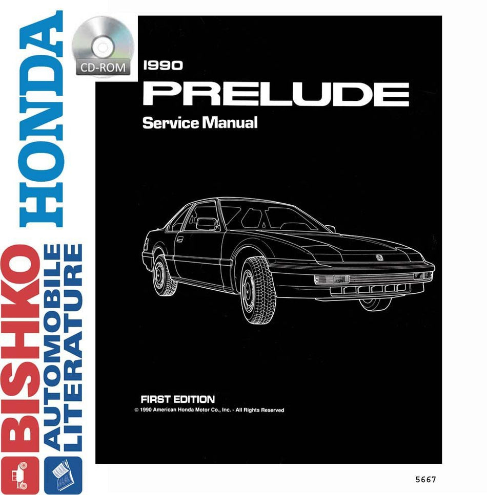 bishko automotive literature - Shop Service Repair Manual CD Engine Drivetrain Wiring OEM for The 1990 Honda Prelude