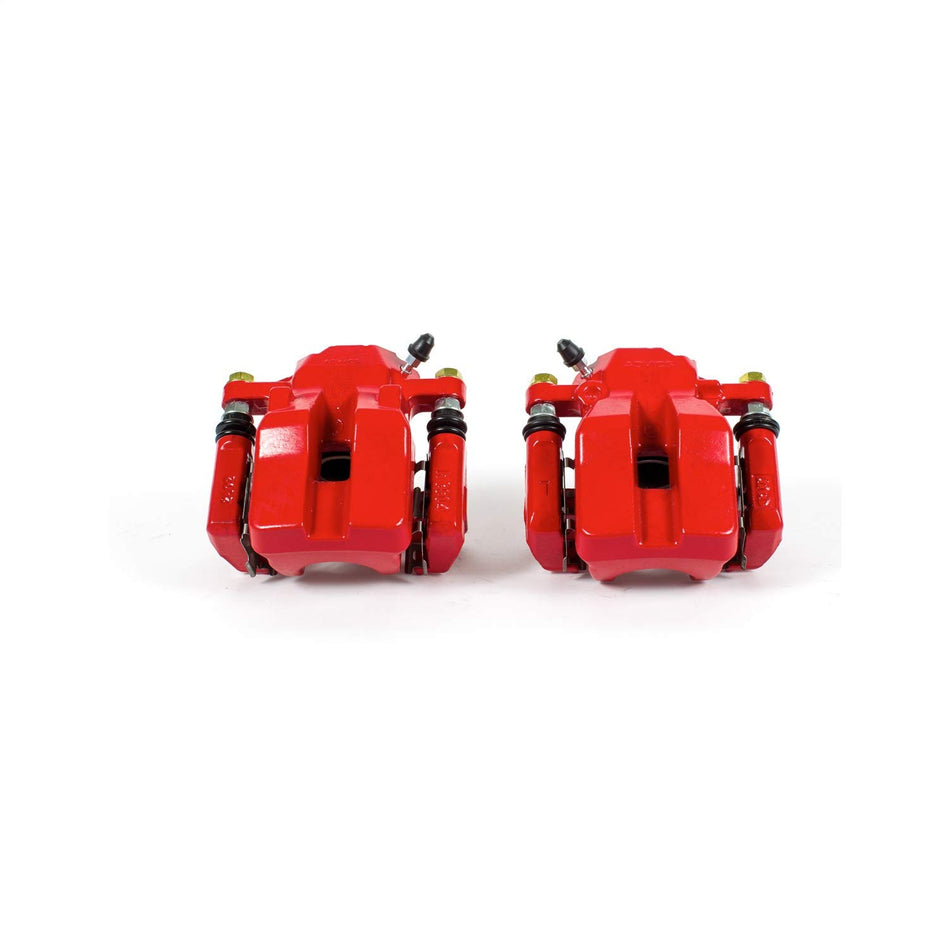 Power Stop Rear S3192 Pair of High-Temp Red Powder Coated Calipers