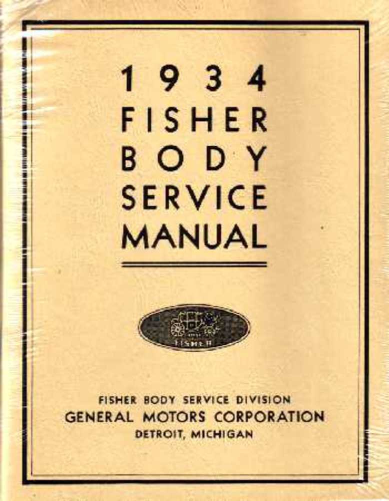 bishko automotive literature 1934 Buick Cadillac Chevrolet Fisher Body Service Shop Repair Manual Glass Trim